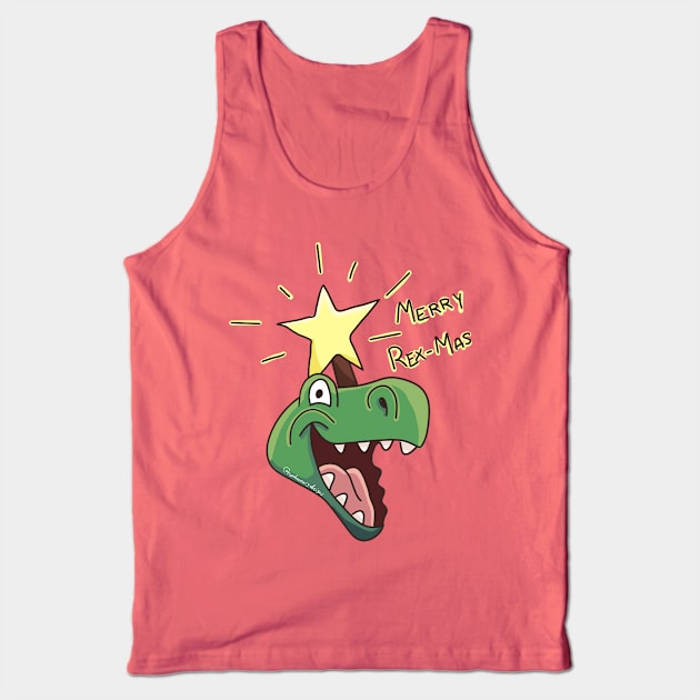 Merry Rex-mas Tank Top by nonbeenarydesigns